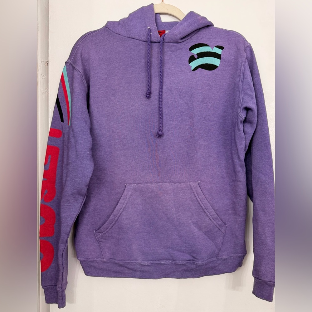 FREECITY Lets Go Long Sleeve Hoodie Purple Size Small